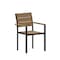 Flash Furniture Natural/Gray Faux Teak Patio Chair with Arms SB-CA108-WA-NAT-GG - alternate 5